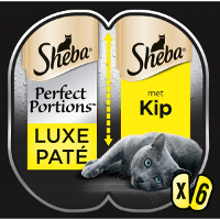 Sheba Perfect Portions Luxe Paté Met Kip Nat Kattenvoer 6 X 37,5g Per 8