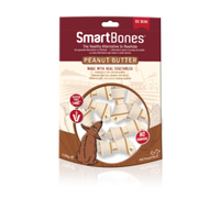Smartbones Smartbones Peanut Butter Hondenvoer Mini 128 Gram Pindakaas