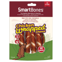 Smartbones Chicken Wrap Sticks   Hondensnacks   Kip 5 Stuks