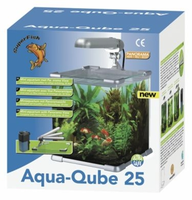 Superfisch Aquarium Aqua Qube 25 Zilver 34x34x34 Cm