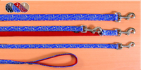 Trixie Looplijn Softl Reflect 1m/20mm Blauw Rood