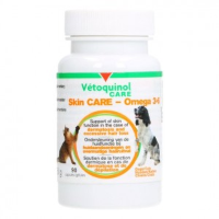 Vétoquinol Care Skin Care Omega 3 6 Voor Hond En Kat 2 X 90 Tabletten