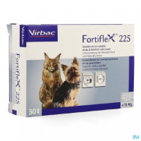 Virbac Fortiflex 225   Hond En Kat Tot 15 Kg 2 X 30 Tabletten