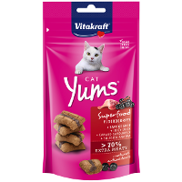 Vitakraft Cat Yums Superfood Met Vlierbes Kattensnack (40 G) 3 Verpakkingen