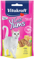 Vitakraft Cat Yums Kip Met Kattengras Kattensnack (40 G) 9 Verpakkingen