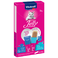 Vitakraft Jelly Lovers Met Zalm & Schol Kattensnack (6 X 15 G) 11 Verpakkingen