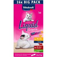 Vitakraft Liquid Snack Kattensnack Multipack (16 X 15 G) 1 Verpakking