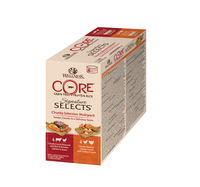Wellness Core Signature Selects Chunky Multi Pack   Kattenvoer   Mix 8x79 G