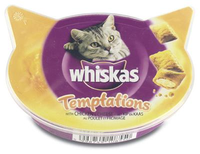 Whiskas Temptations Met Kip & Kaas Kattensnoep Per 10