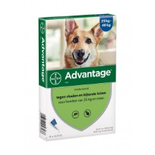 Advantage Nr. 400 Vlooienmiddel (vanaf 25kg) Hond Per Verpakking