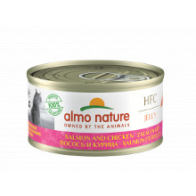 Almo Nature Jelly Zalm En Kip 70 Gr 3 X (6 X 70 Gr)