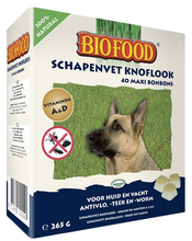 Biofood Schapenvet Maxi Bonbons Knoflook 40 St