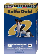 Bolfo Gold Hond Vlooiendruppels 100 2 Pipet