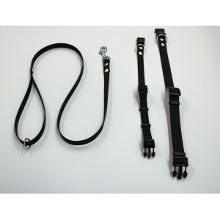 Brekz Halsband Of Looplijn Luca Anti Slip Rubber Zwart Lijn 15 Mm X 100 Cm