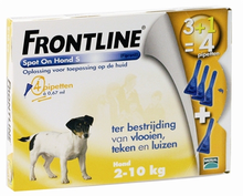 Frontline Hond Spot On Small 2 10kg 4 Pipet