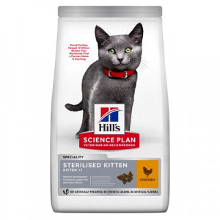 Hill's Science Plan Kitten Sterilised Kattenvoer Met Kip 2 X 1,5 Kg