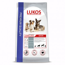 Lukos Senior Met Lam & Rijst   Premium Hondenvoer 2 X 1 Kg