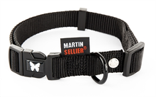 Martin Sellier Halsband Voor Hond Nylon Zwart Verstelbaar #95;_10 Mmx20 30 Cm