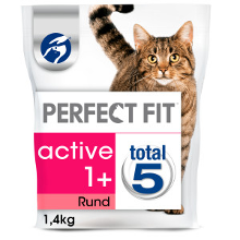Perfect Fit Active 1+ Met Rund Kattenvoer 2 X 1,4 Kg