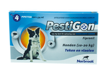 Pestigon Spot On Hond 10 20 Kg 4 Pipetten