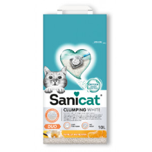 Sanicat Clumping White Duo Vanilla & Mandarin Kattengrit 10 Liter
