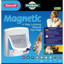 Staywell 400 Magnetisch Kattenluik Wit