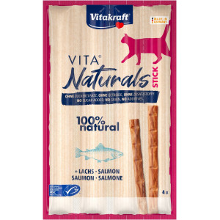Vitakraft Vita Naturals Cat Stick Met Zalm Kattensnack (4 St.) 2 Verpakkingen