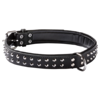 Adori Halsband Voor Hond Vetleder Spikes Bruin #95;_40x2,5 Cm