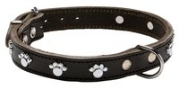 Adori Halsband Voor Hond Soft Met 8 Voetjes Donkerbruin #95;_Large 55x2,5 Cm