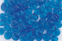 Glazen Decoratiestenen 250gr Donker Blauw