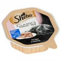 Sheba Classics Paté Met Zalm Natvoer Kat (kuipjes 85 G) 44 X 85 G